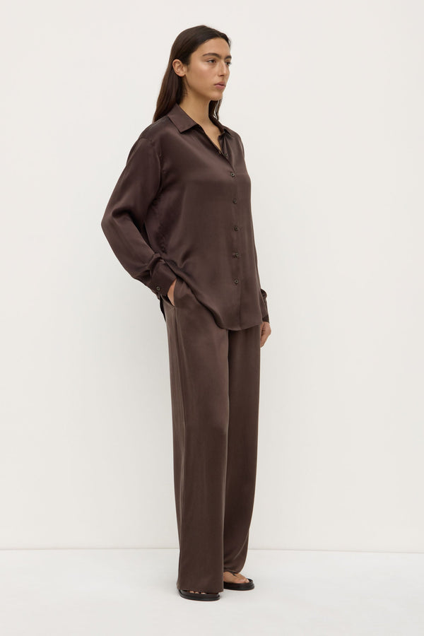 Re-Worn Womens Silk Long Sleeve Shirt