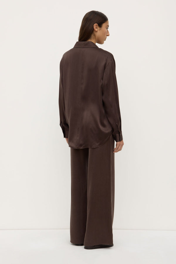 Re-Worn Womens Silk Long Sleeve Shirt