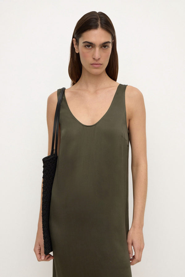 Re-Worn Womens Pippa Silk Tank Dress