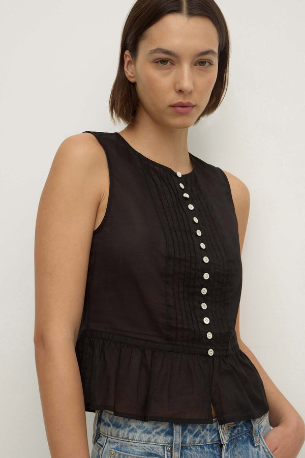 Quinn_Voile_Pleat_Top_Black_1776