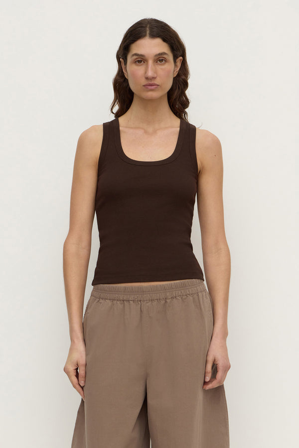 Robyn Scoop Neck Rib Tank