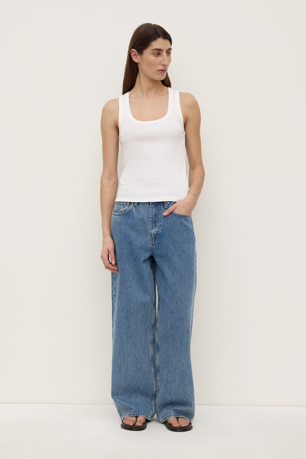 Re-Worn Robyn Scoop Neck Rib Tank