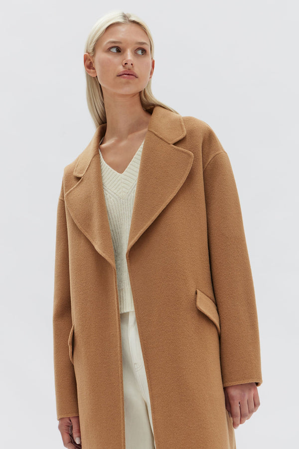 Womens Sadie Single Breasted Coat Camel | Assembly Label