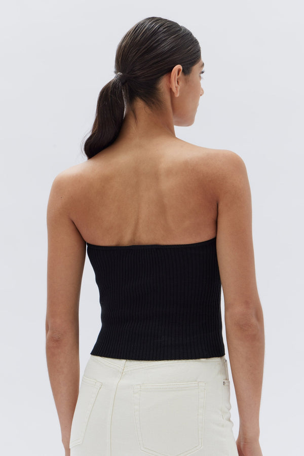 Re-Worn Skara Strapless Rib Top