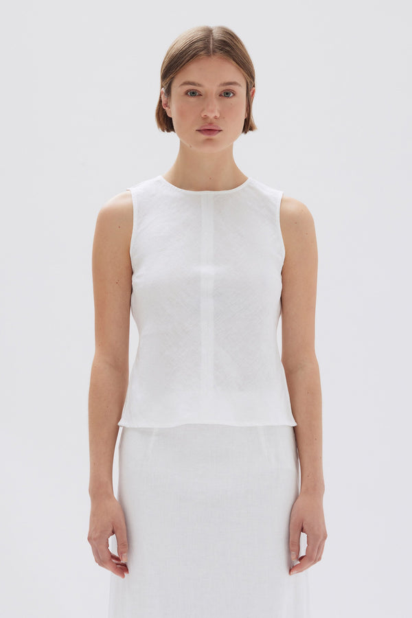 White linen tops sales