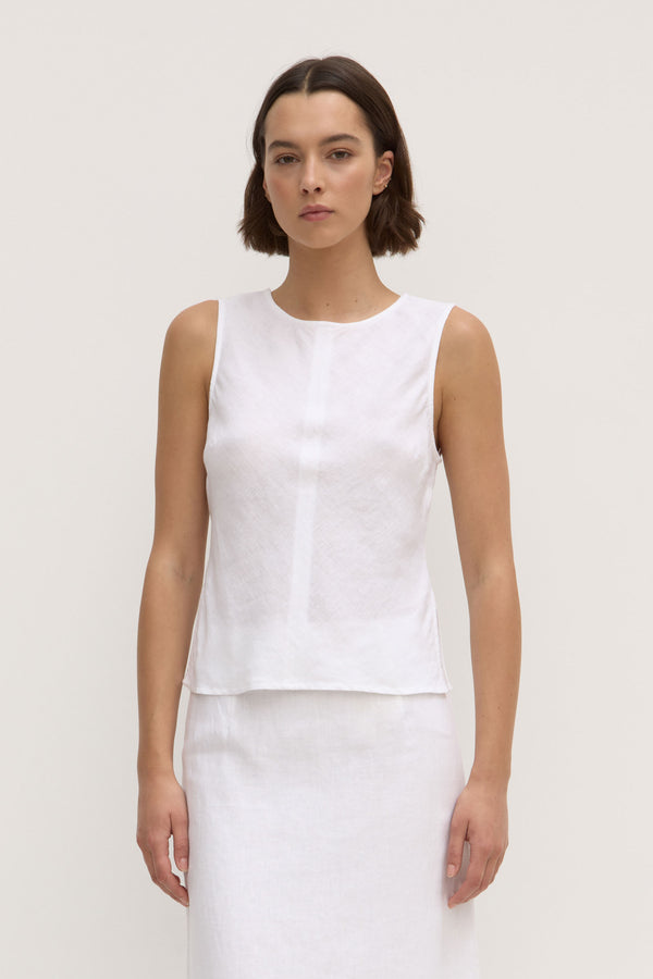Re-Worn Solis Linen Top