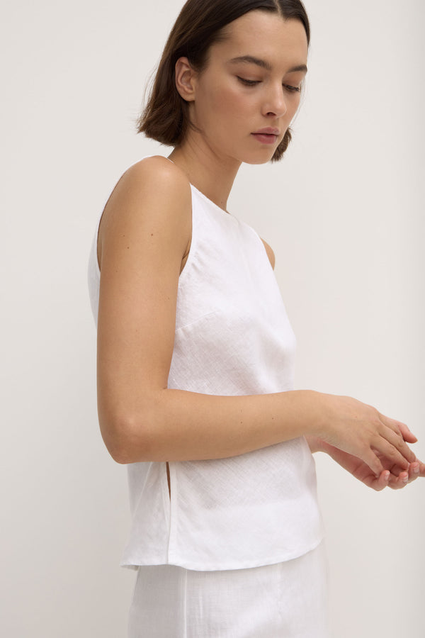 Re-Worn Solis Linen Top