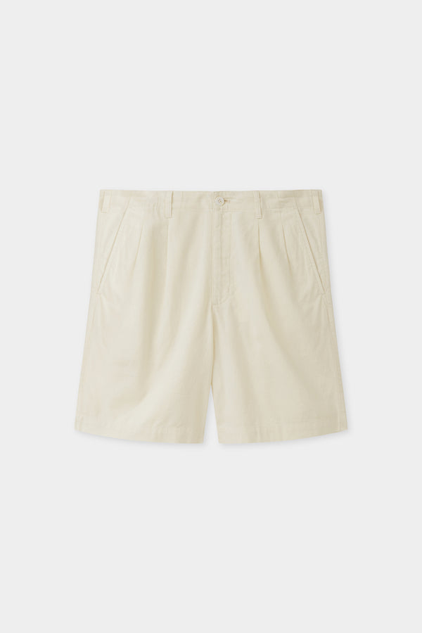 Stan Pleated Cotton Linen Short