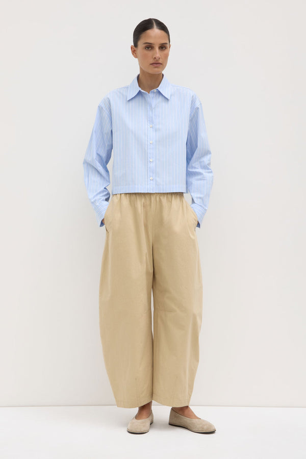 Re-Worn Tessa Poplin Cropped Shirt