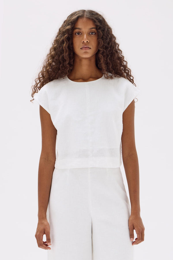 Re-Worn Tori Linen Top