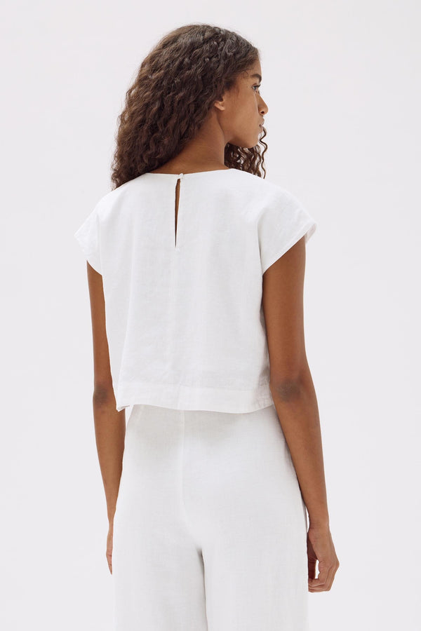 Re-Worn Tori Linen Top