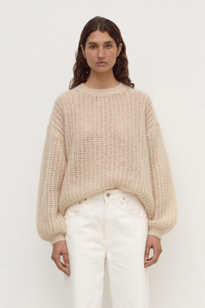 Womens Tulsa Mohair Knit Champagne | Assembly Label