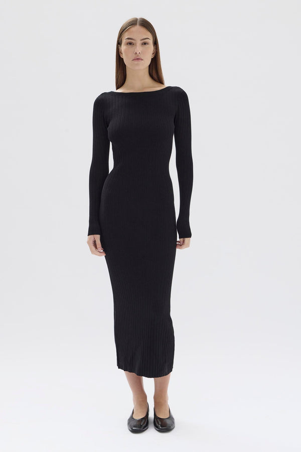 Re-Worn Vienna Long Sleeve Knit Dress