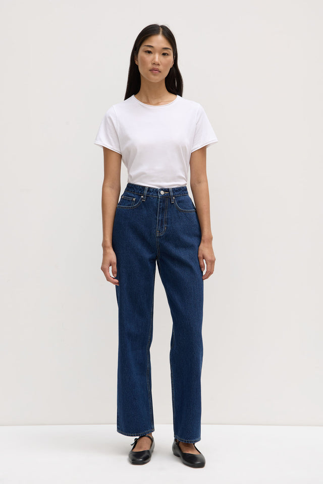 Baroque Logo Straight Jean