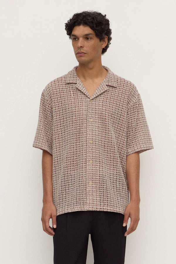 Watson_Short_Sleeve_Shirt_Cream_Burgundy_1056