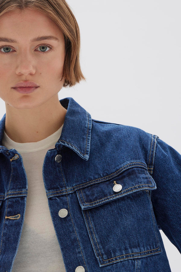 Womens Winnie Denim Jacket Heritage Blue Assembly Label