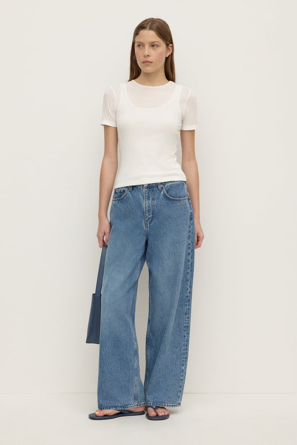 Re-Worn Womens Boyfriend Denim Jean