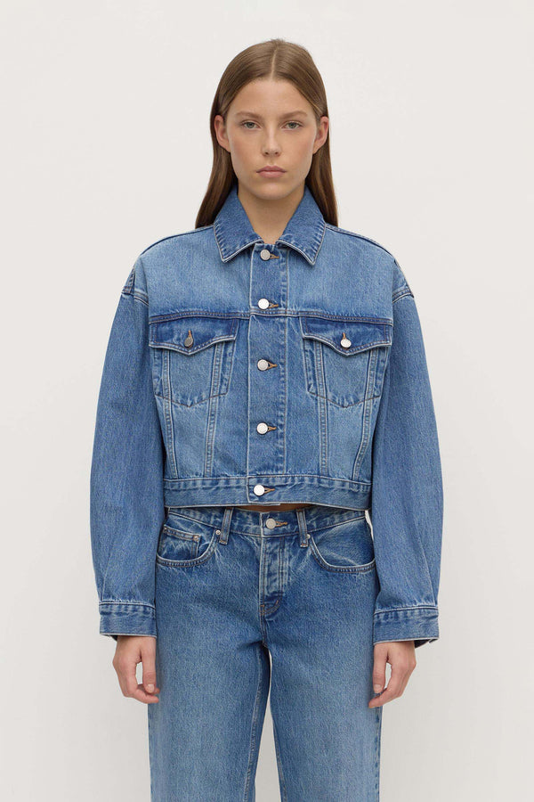 Womens Cropped Denim Jacket