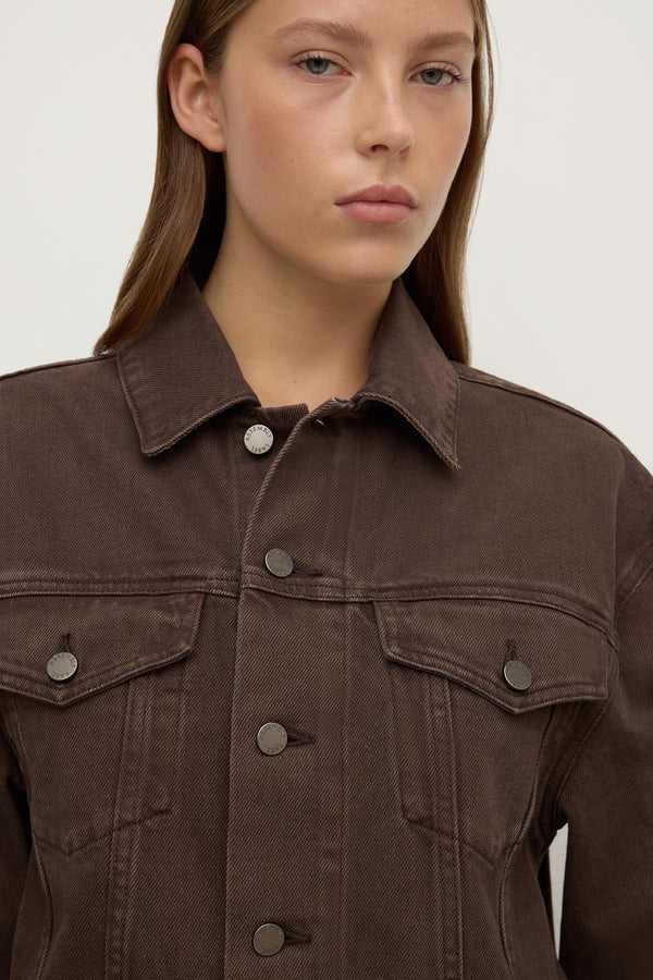 Womens Cropped Denim Jacket