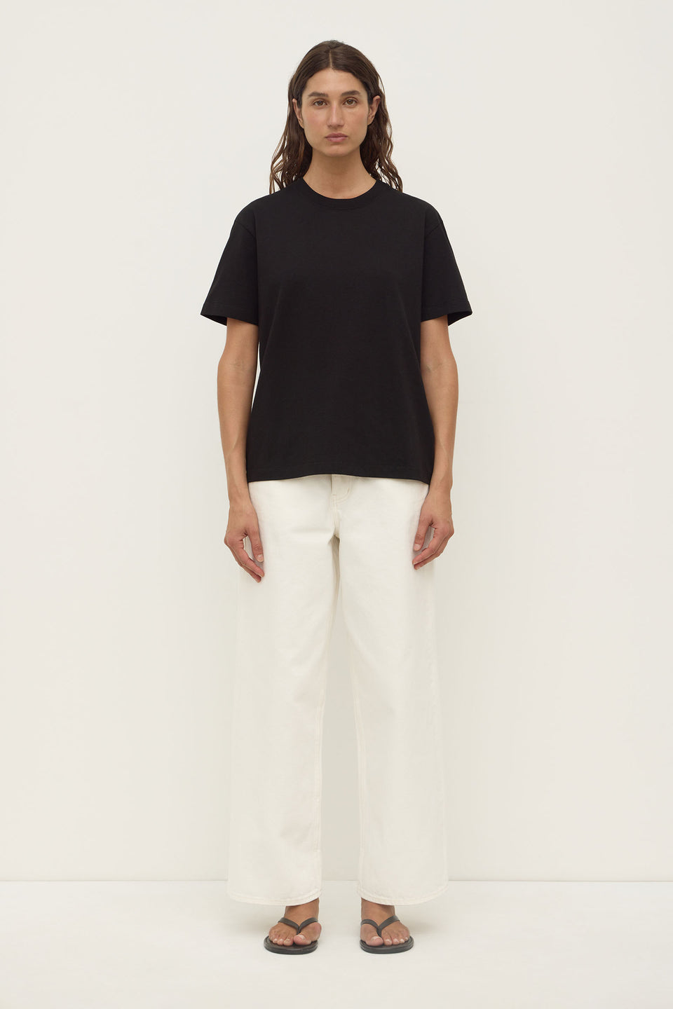 Womens Organic Base Tee Black | Assembly Label