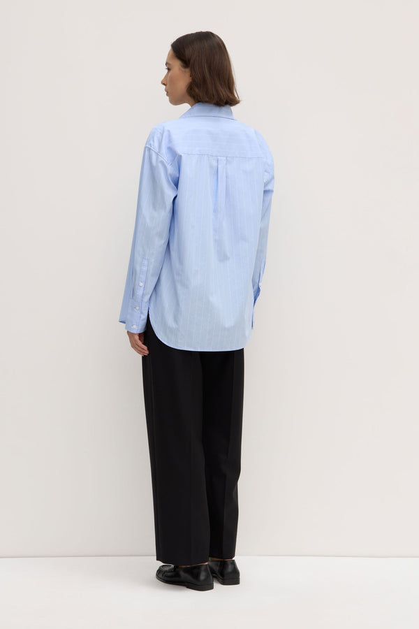 Re-Worn Womens Otis Poplin Stripe Shirt