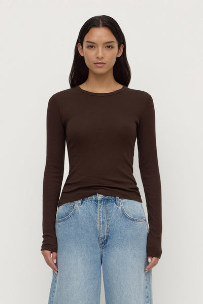 Womens Zali Long Sleeve Tee Ganache | Assembly Label