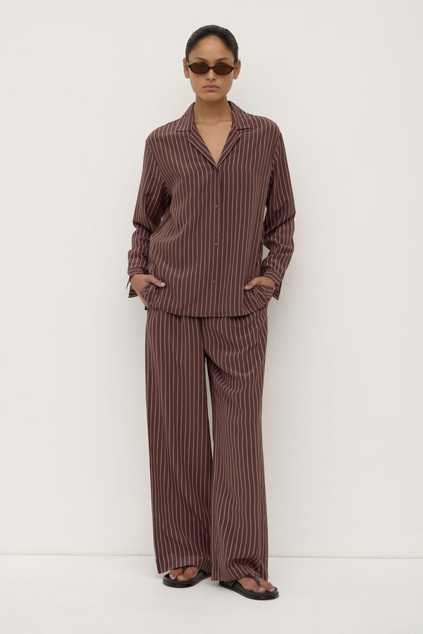 Zayla_Silk_Stripe_Long_Sleeve_Shirt_Cream_Espresso_1106