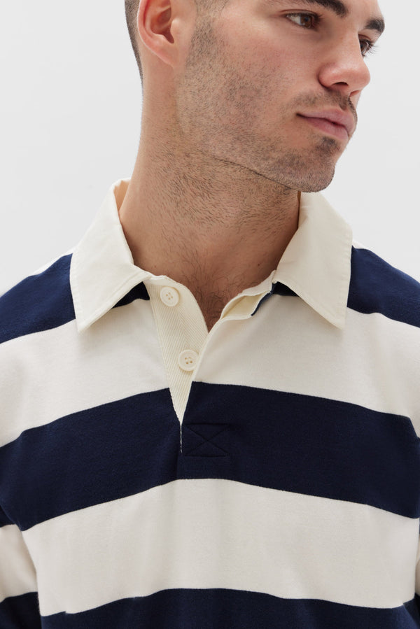 Re-Worn Wade Striped Polo