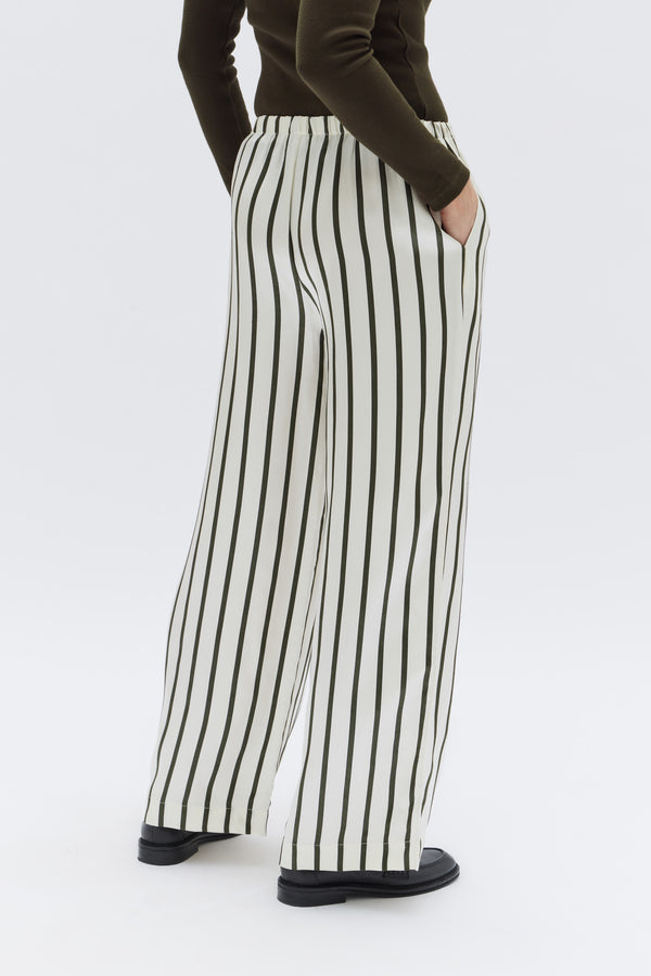 Womens Italian Jacquard Stripe Pant Clove | Assembly Label