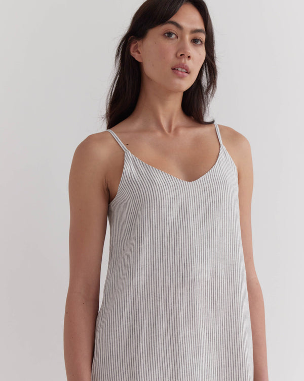 Re-Worn Linen Slip Dress