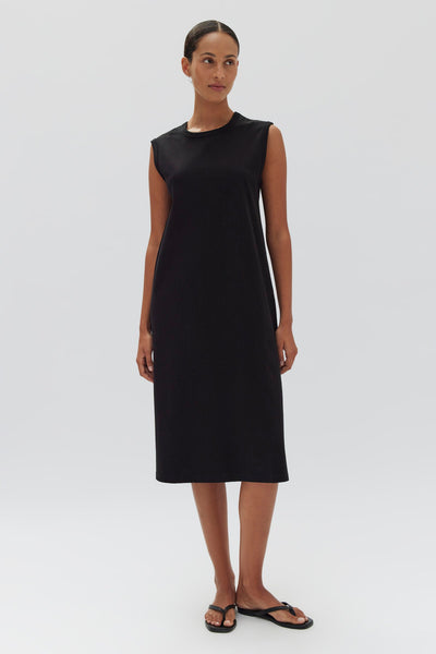 Black jersey hot sale tank dress