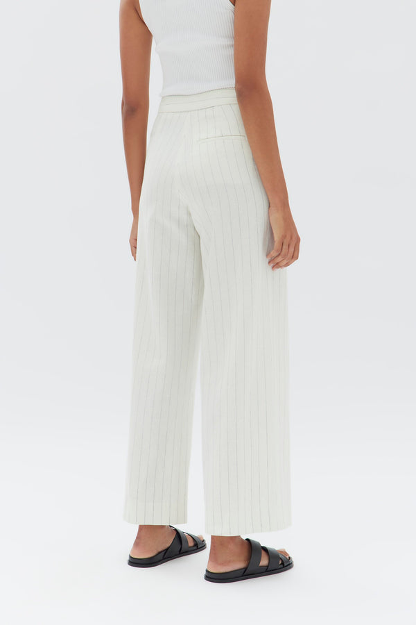 Cream hotsell pinstripe trousers