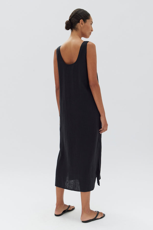 Linen midi hotsell
