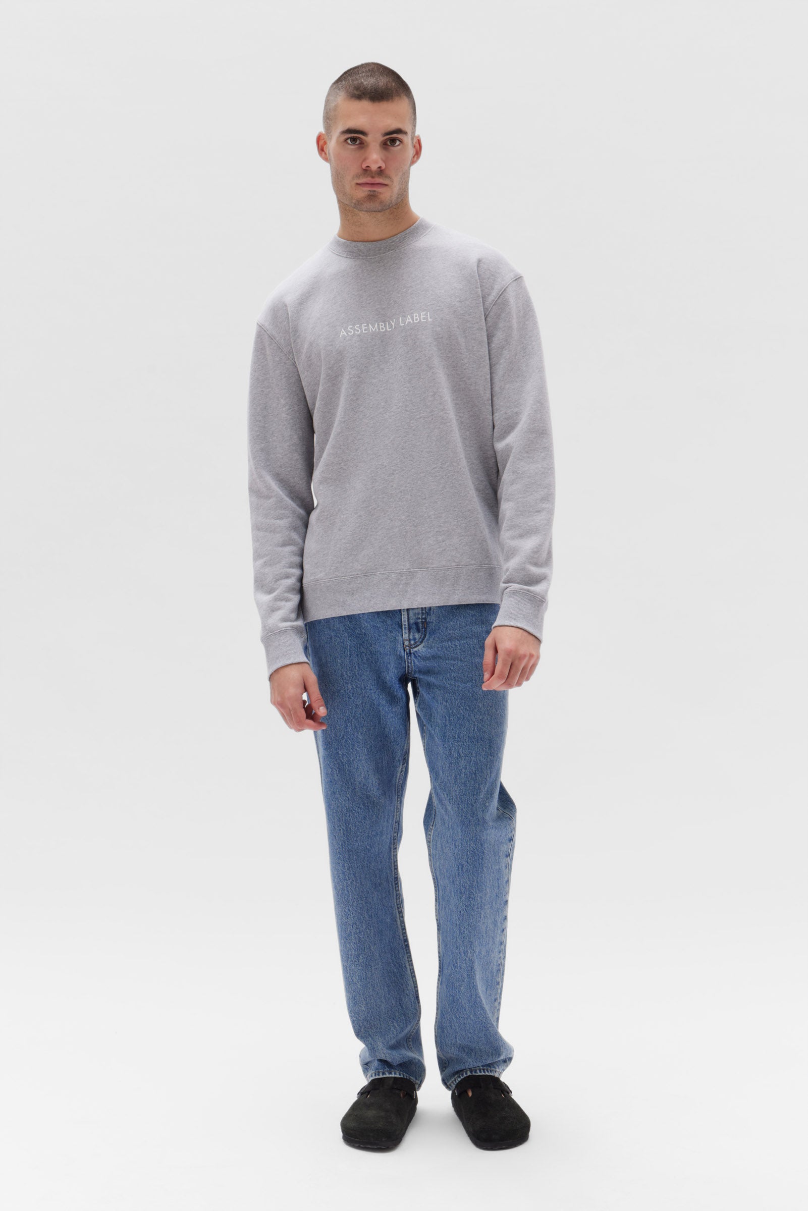 Assembly label grey jumper outlet
