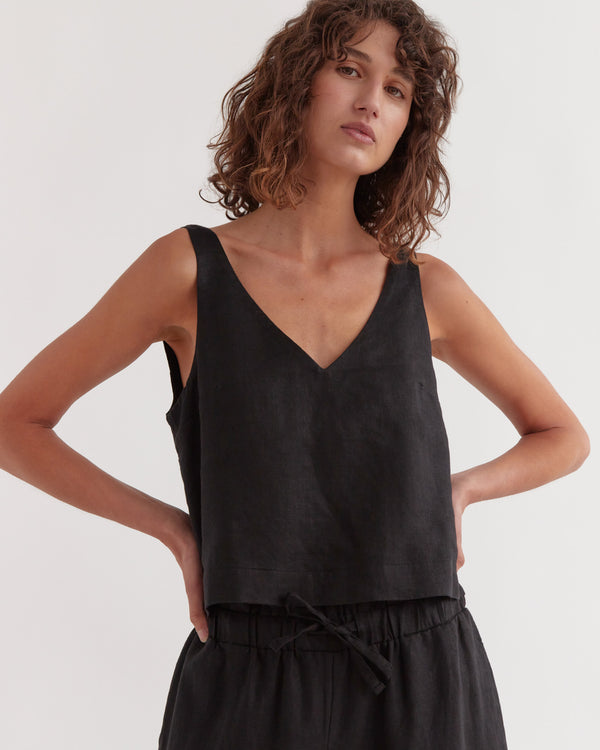 Re-Worn Jillian Linen Top