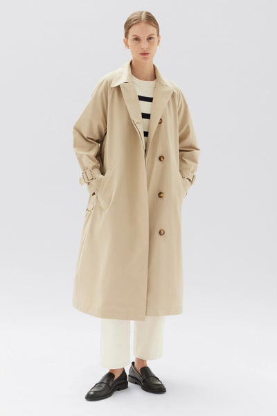 Womens Alessandra Trench Coat Tan | Assembly Label