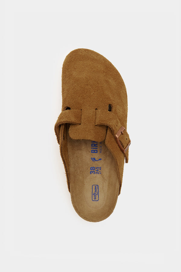 Boston Soft Footbed Suede Leather Mink