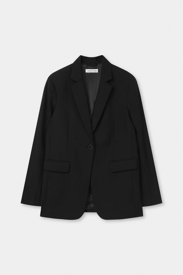 Womens Wool Tailored Blazer Black | Assembly Label