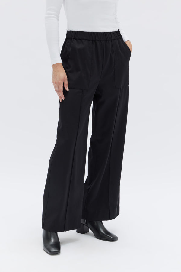  Other Stories coord wool blend tailored trousers in black and grey check   ASOS