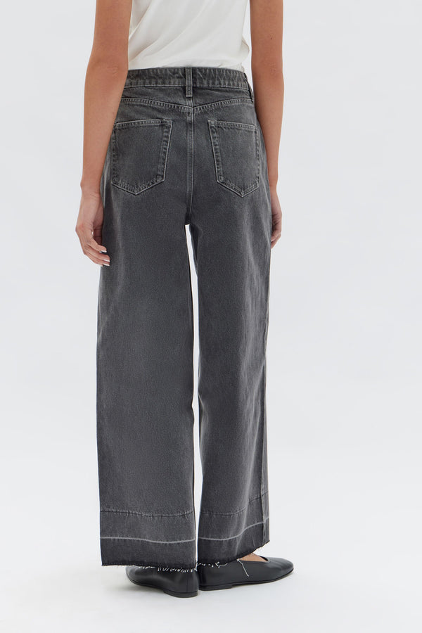 Rail Mid Loose Straight Jeans - Clay Grey - Ladies