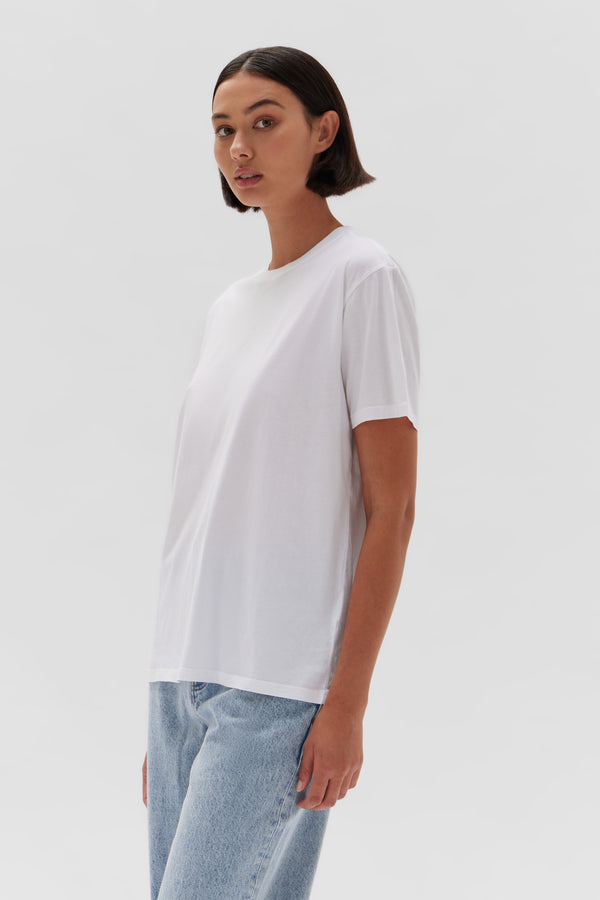 Womens Everyday Organic Tee White | Assembly Label