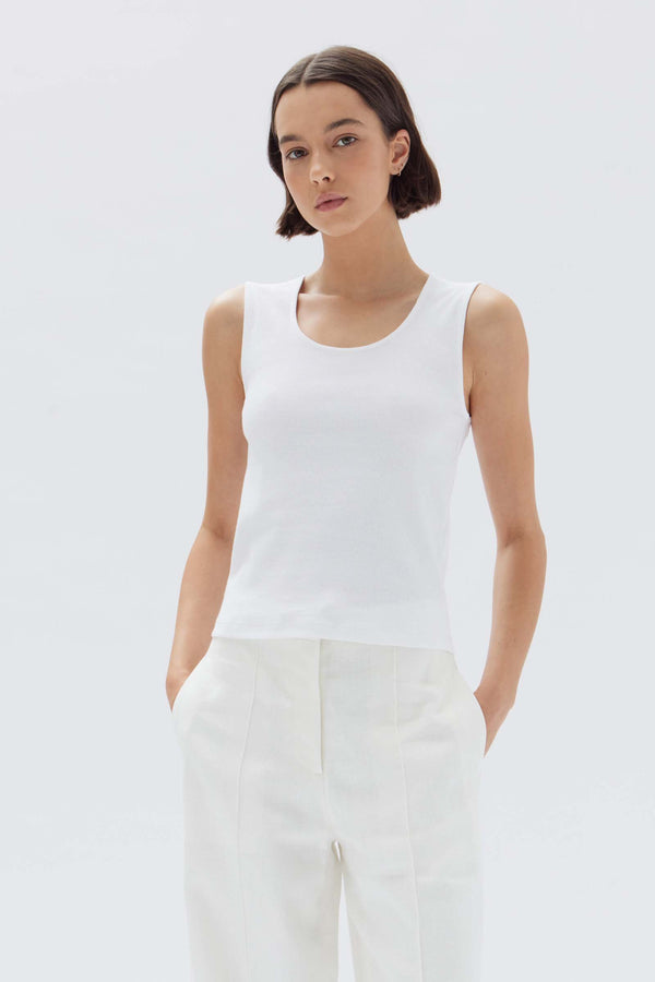 Active Rib Scoop Tank by Cotton On Body Online