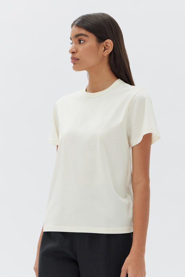 Silk-blend T-shirt