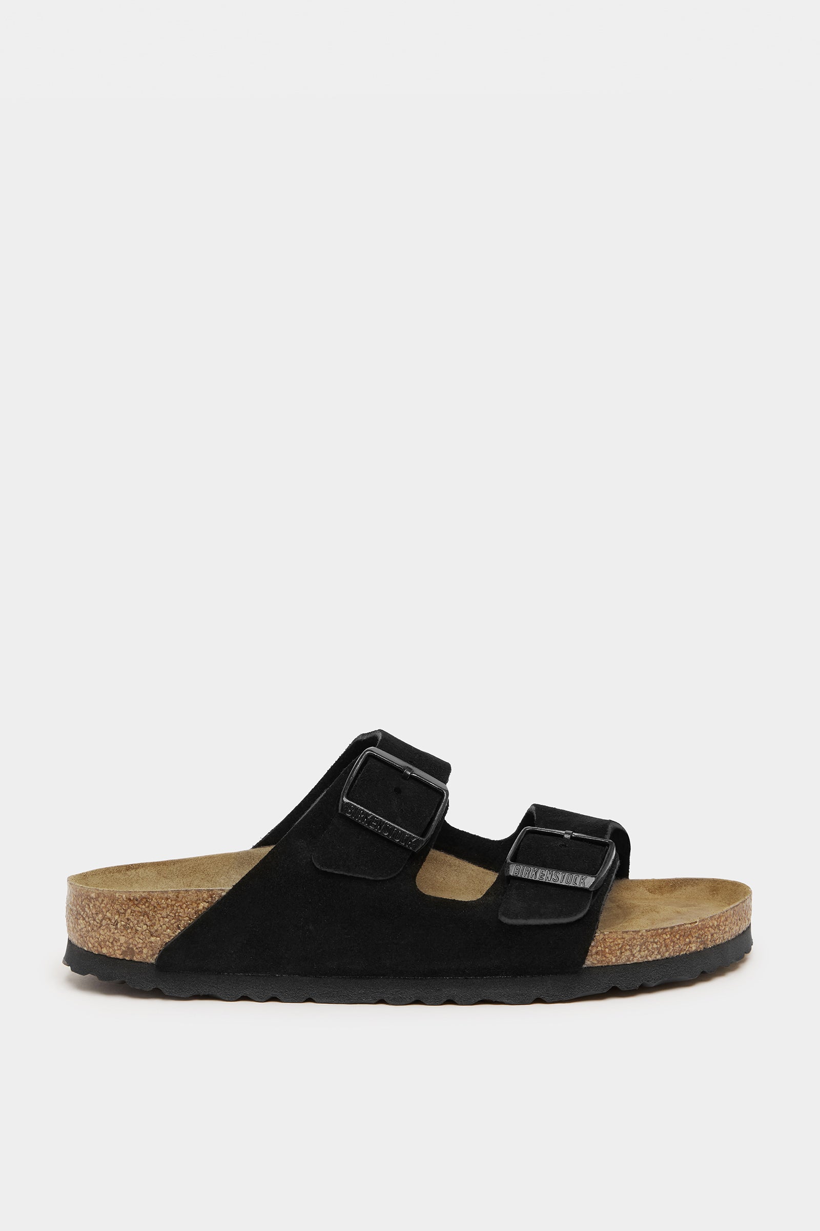 Arizona Birkenstock Black Suede Assembly Label