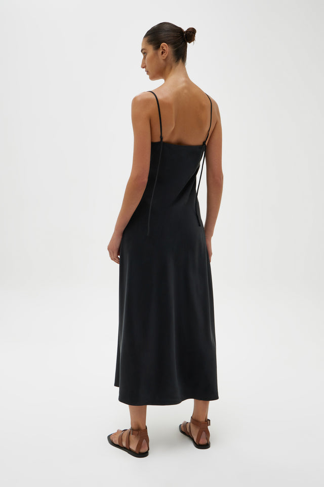 Womens Ena Silk Dress Black | Assembly Label