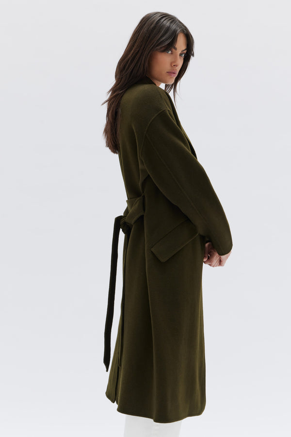 Alba Cashmere Coat | Ravella, Truffle / S/4-6